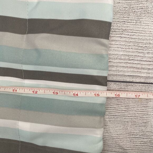 Essential home striped multi color curtain 2 panels available 56.5”x15.5” - Picture 5 of 5